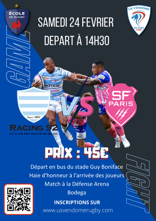 MATCH : Racing 92 - Stade Français