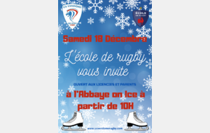 L'école de rugby à la patinoire
