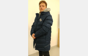 Parka entraîneur bleu navy