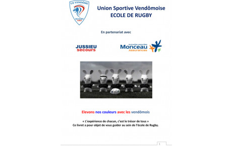 Livret école de rugby 2016 - 2017