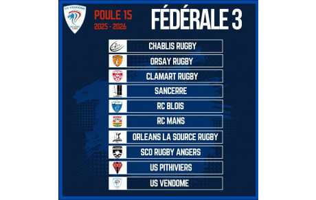 POULE 15, SÉNIOS, SAISON 2025/2026